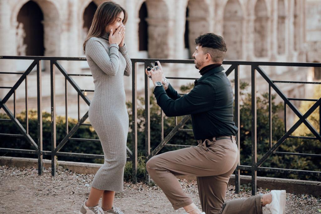 proposal photographer Rome captures surprise proposal