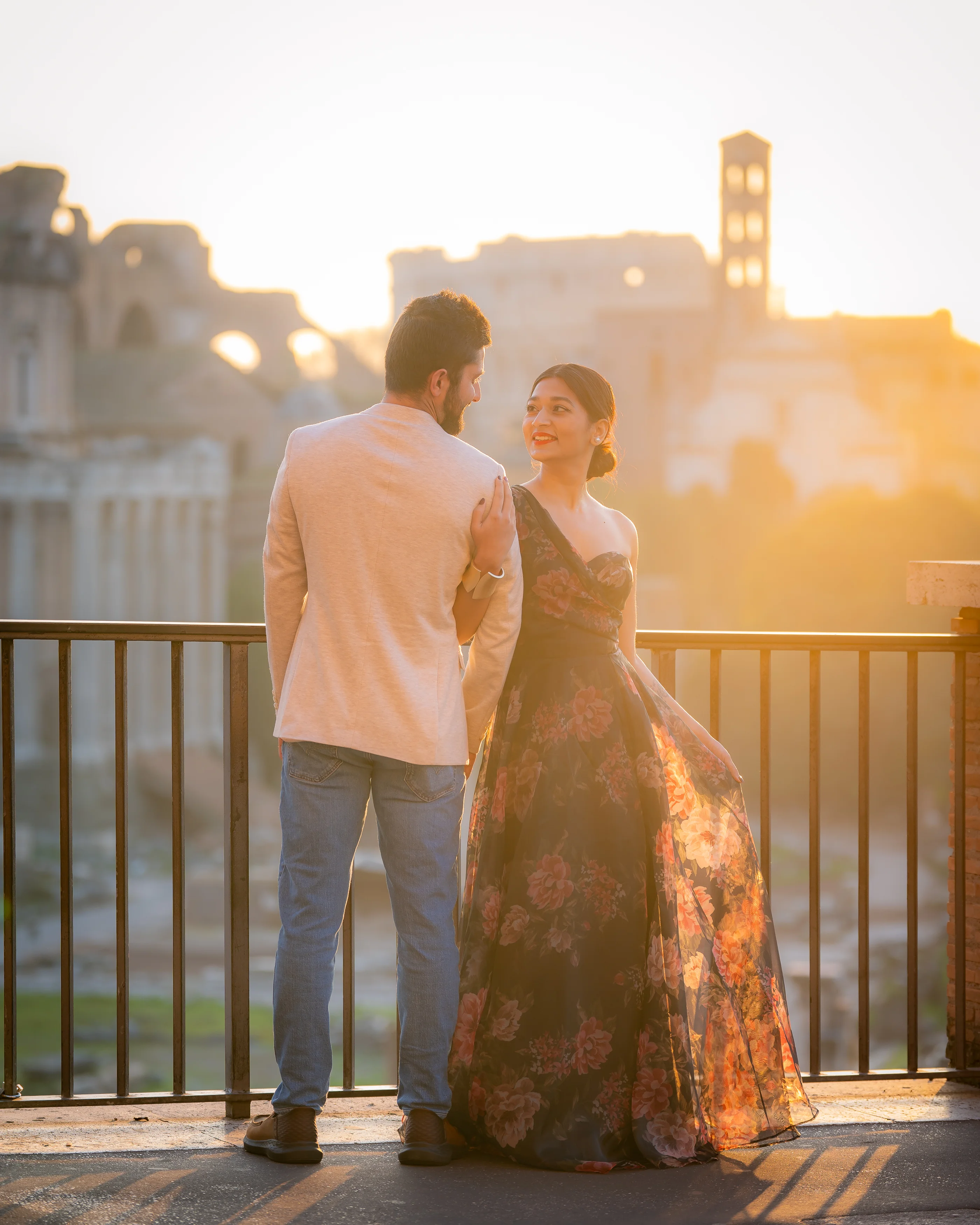 Romantic couple photoshoot in Rome