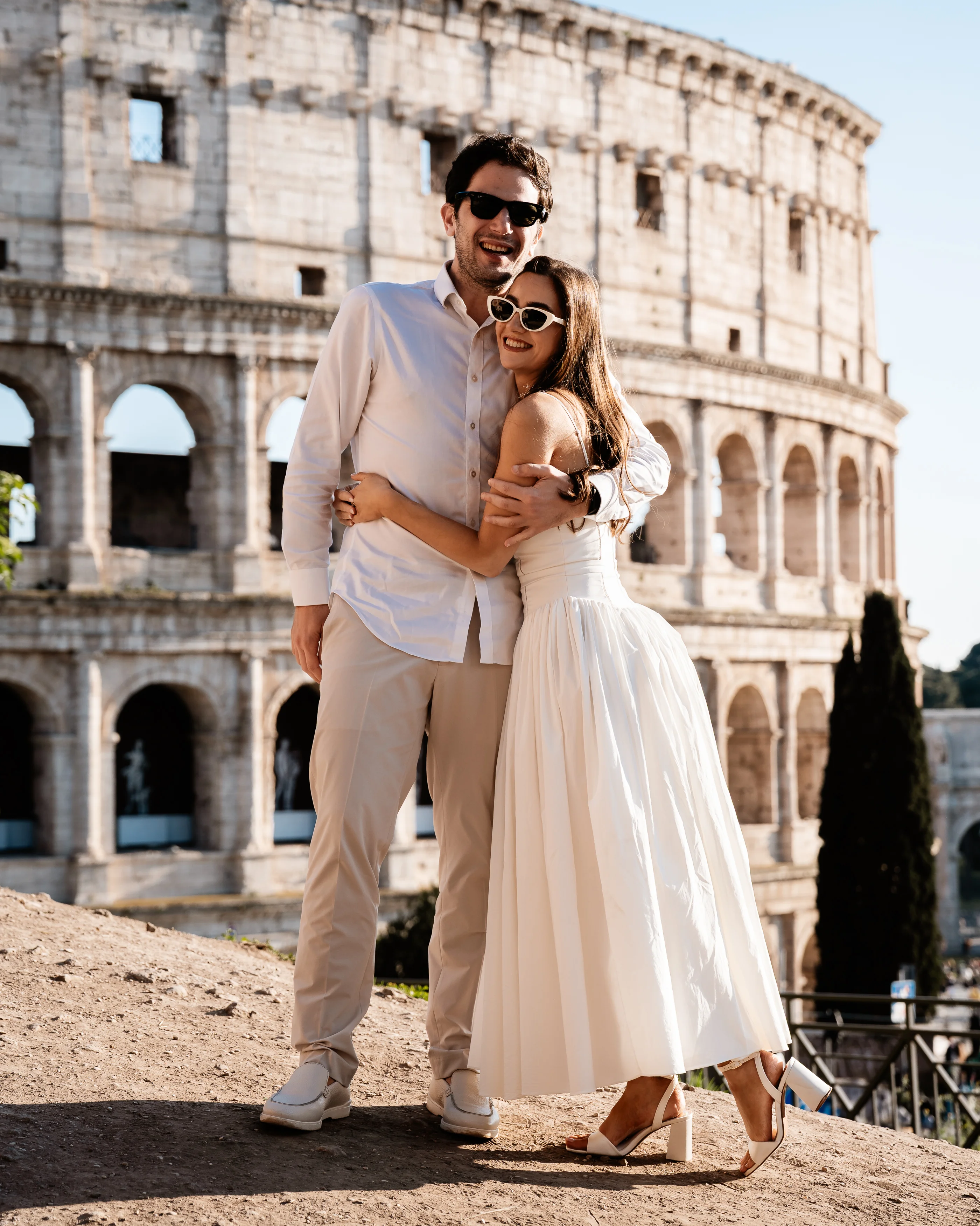 Romantic couple photoshoot in Rome