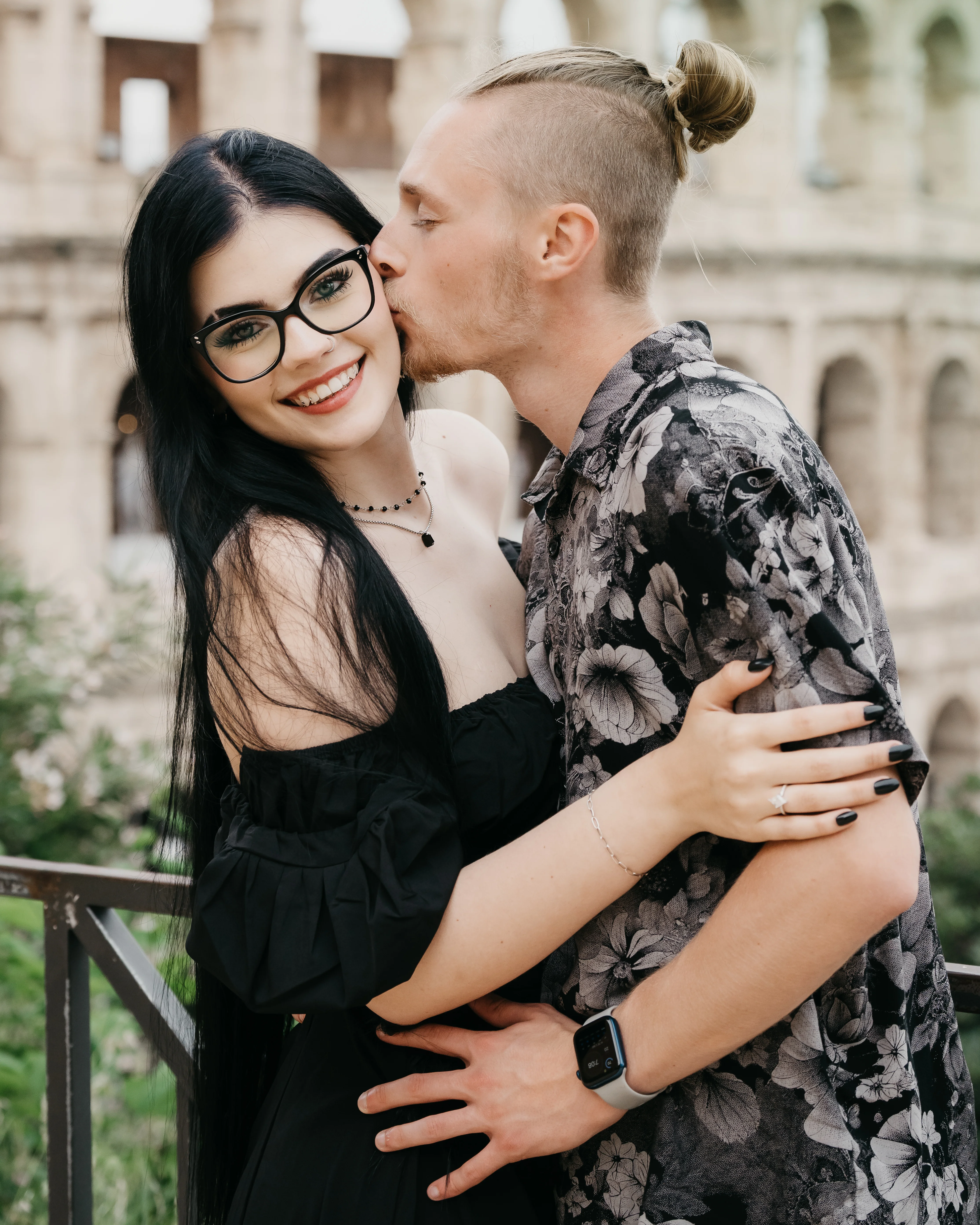 Romantic couple photoshoot in Rome