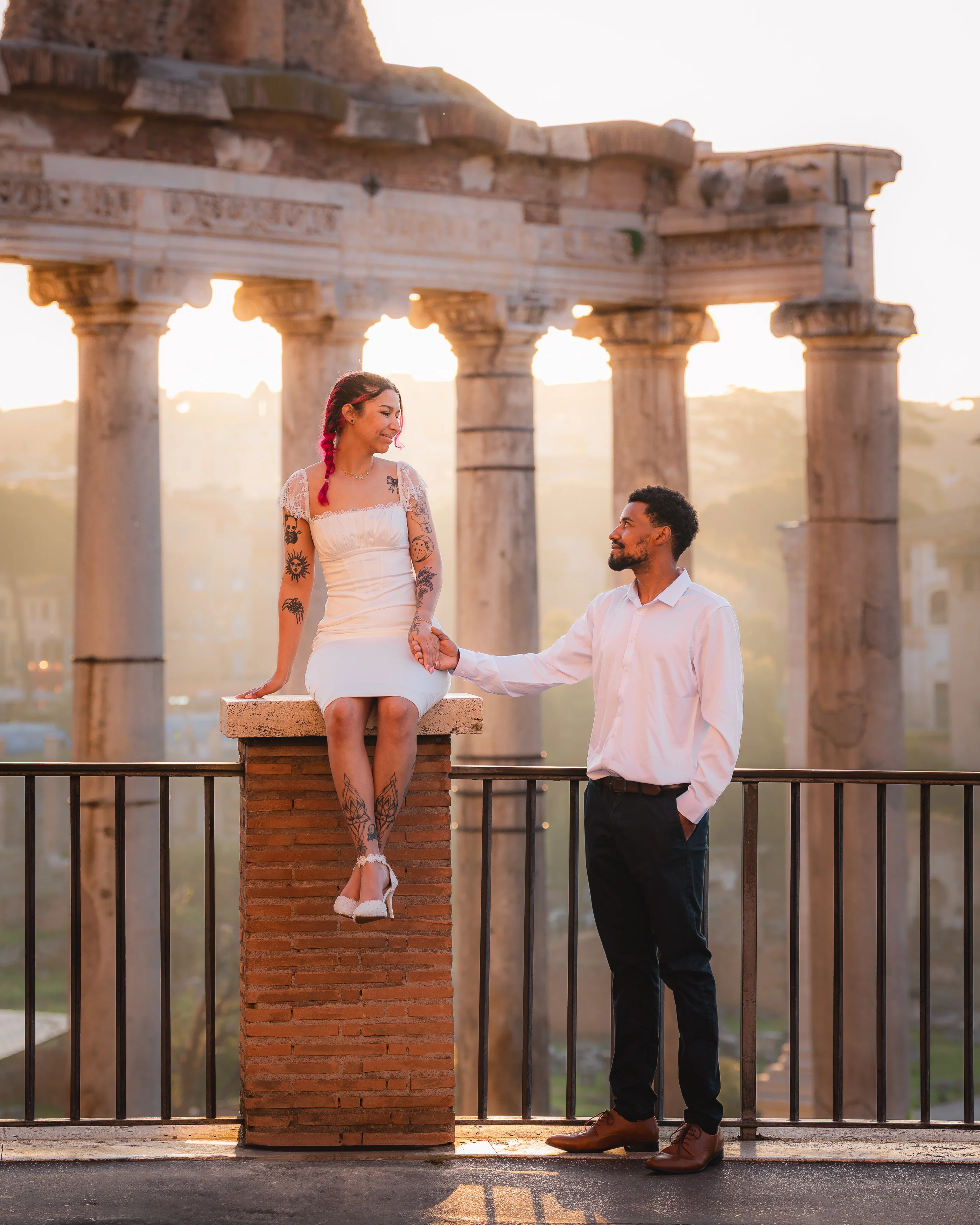 Romantic couple photoshoot in Rome