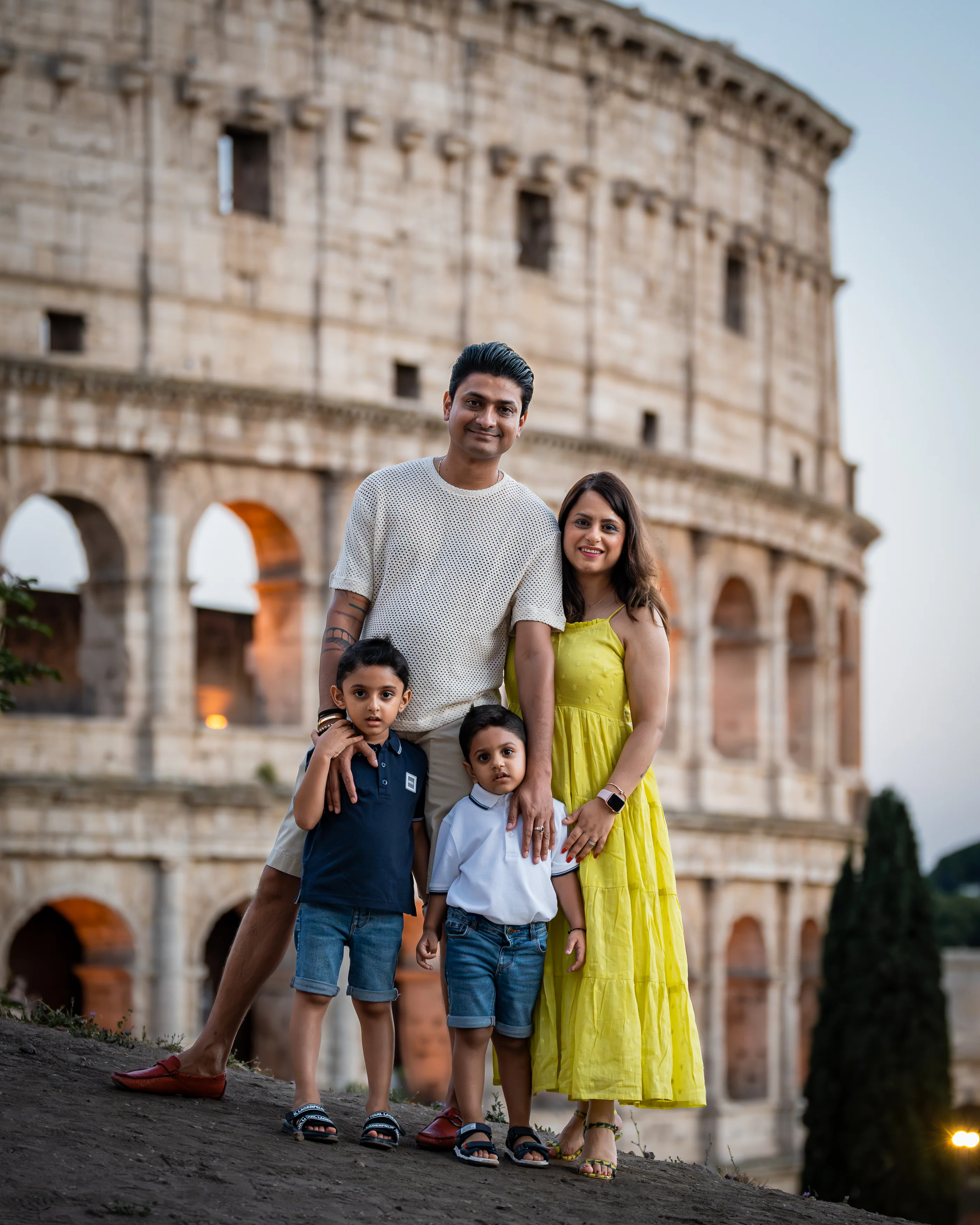 Family photography session in Rome