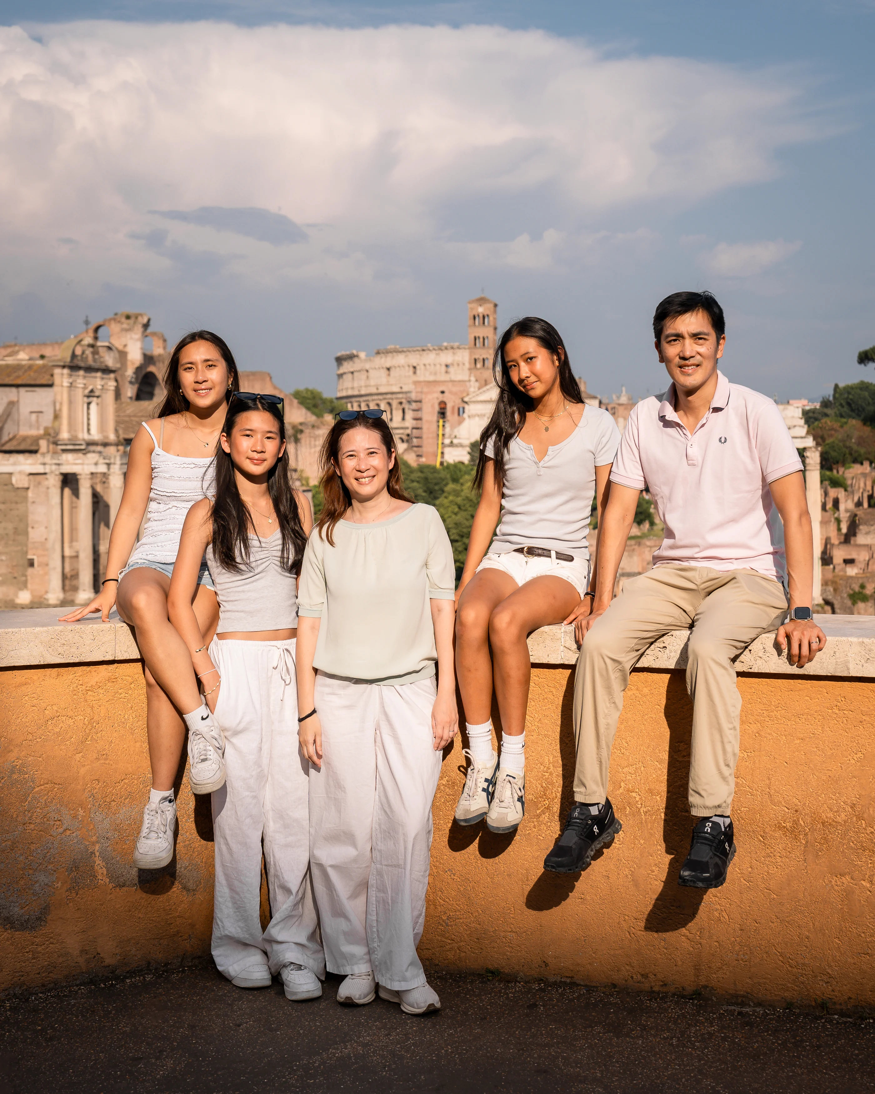 Family photography session in Rome