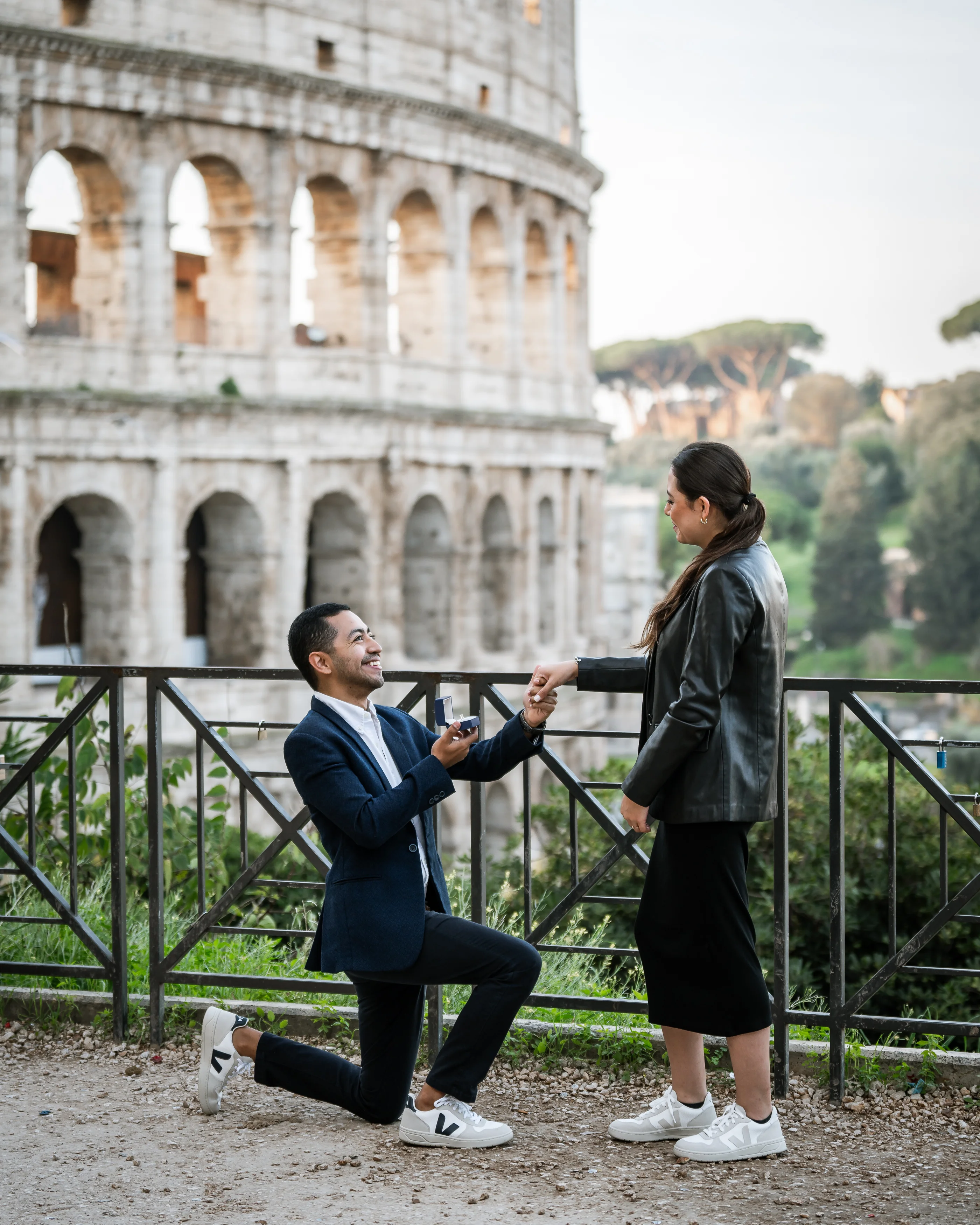 Marriage proposal photography in Rome