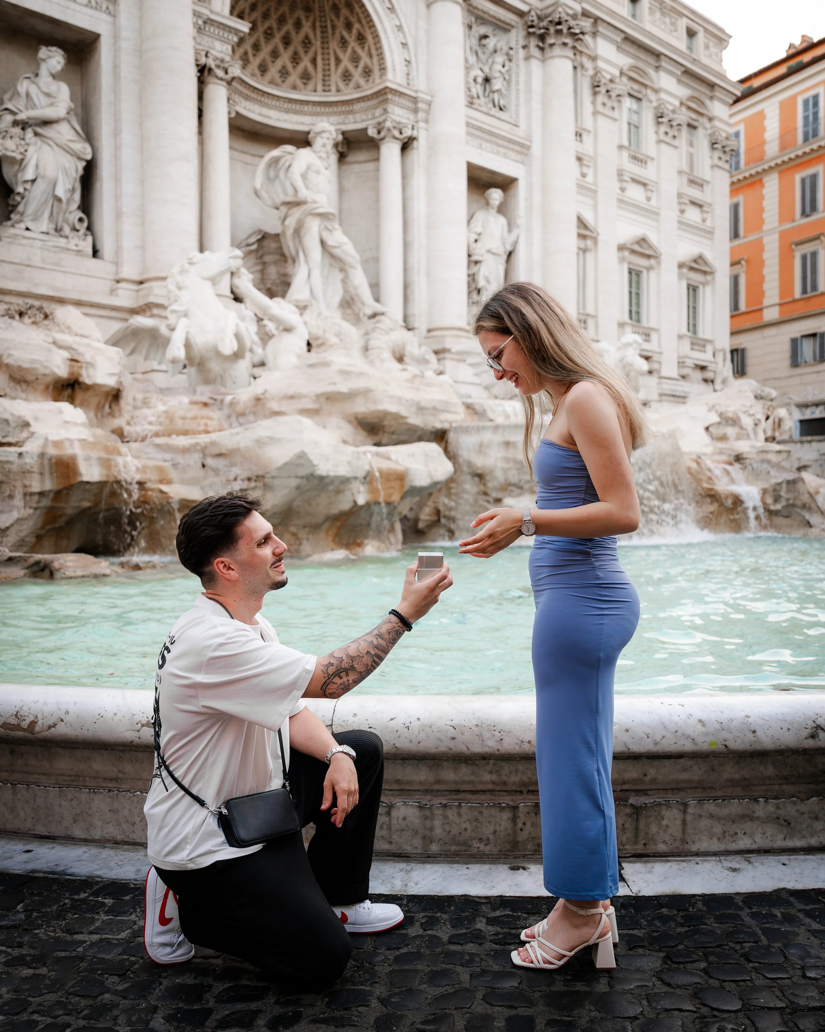 Marriage proposal photography in Rome
