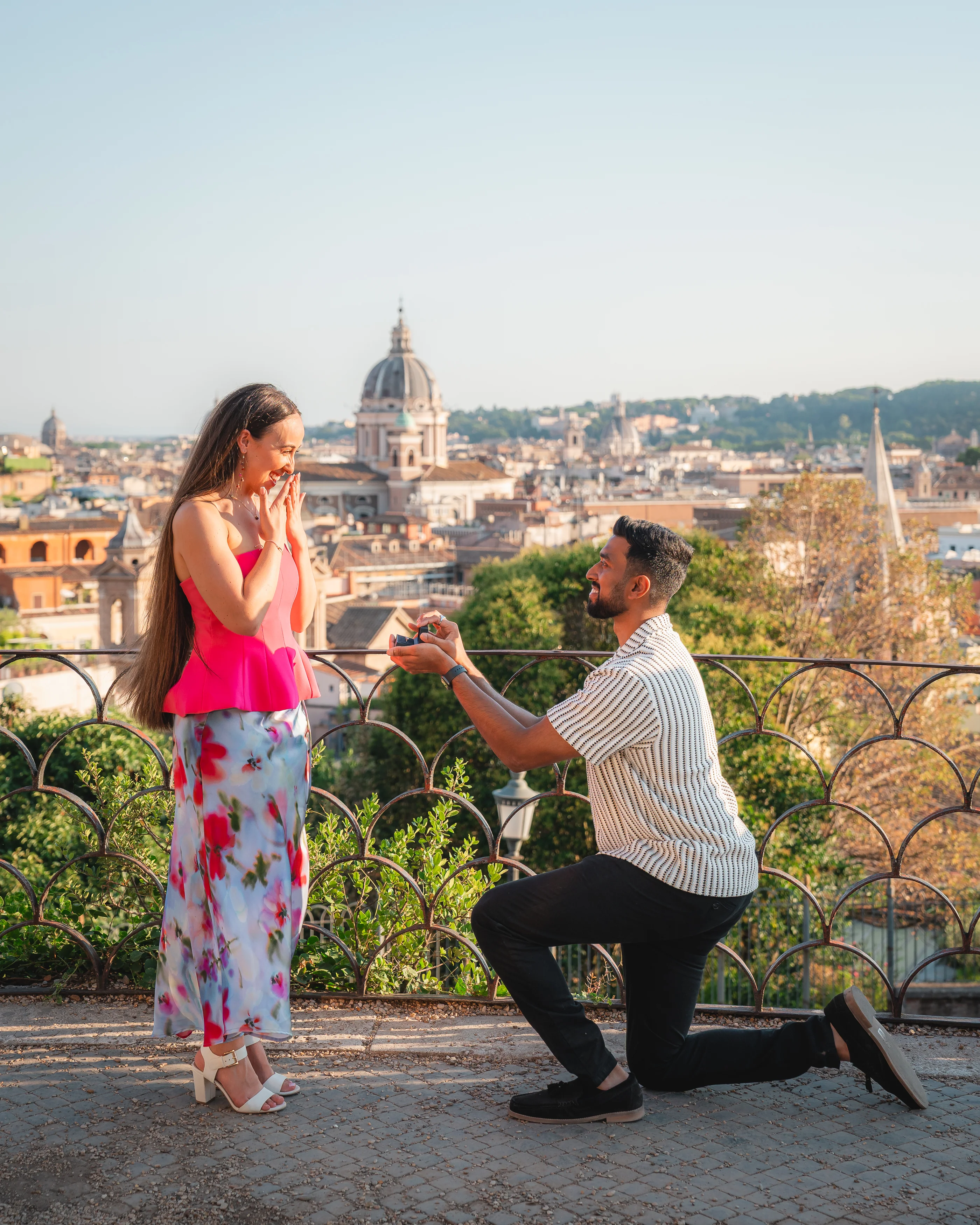 Marriage proposal photography in Rome